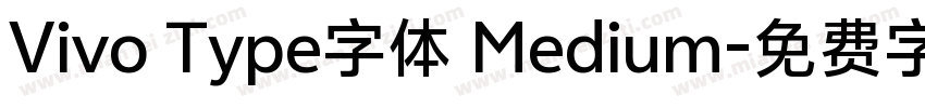 Vivo Type字体 Medium字体转换